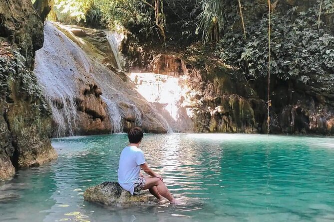 Bohol Full Day Waterfall & Countryside Scooter Tour - Pahangog Falls and the twin-waterfall setting