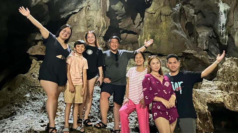 Bohol Panglao Adventure: Secret Beach, Cave Exploration - Hinagdanan Cave: cool water and a popular underground stop