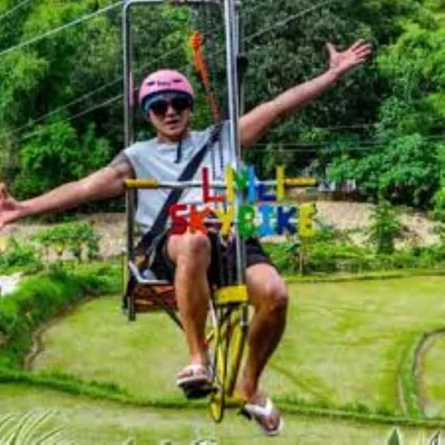 Boracay: ATV, Sky Bike and Zipline Adventure with Pickup - ATV tracks, muddy paths, and mainland backroads