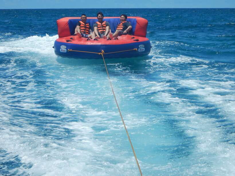 Boracay: Flying Donut Water Tubing Experience - The safety briefing and getting settled