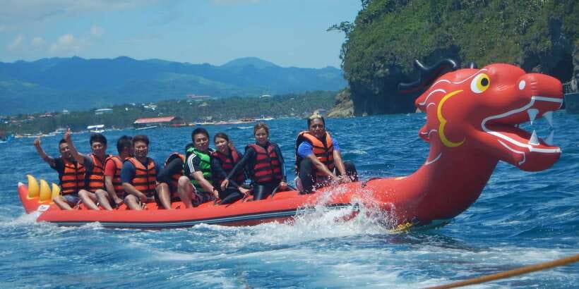 Boracay: Inflatable Banana or Dragon Boat Ride - Who will enjoy this most