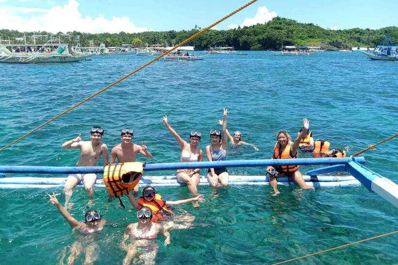 Boracay: Island Boat Tour with Crystal Cove Entry - Setting out from White Beach