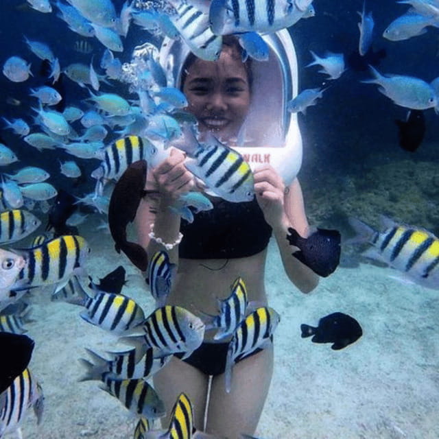 Boracay: Island Hopping with Buffet Lunch & Helmet Diving - Starting at the right beach for the season