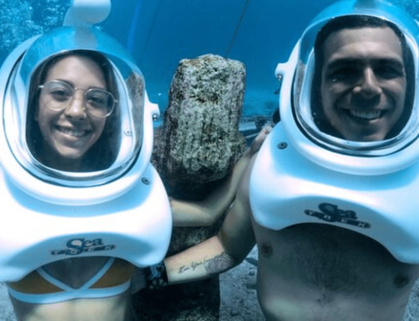 Boracay: Island Hopping with Lunch, Helmet Diving & ATV - Puka Shell Beach: one hour by the water