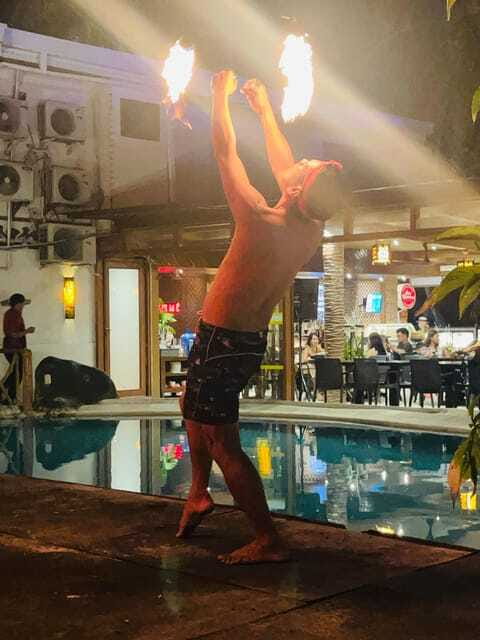 Borocay: Fire Dancing Show at Red Coconut Beach Hotel - The ₱150 credit and the real price