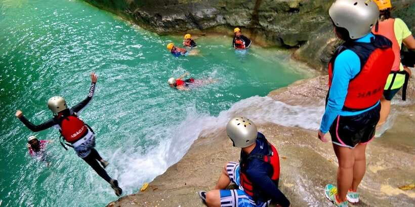 Cebu: Kawasan Falls Canyoneering & Cliff Jump Private Tour - Kawasan Falls and the three-tiered finish
