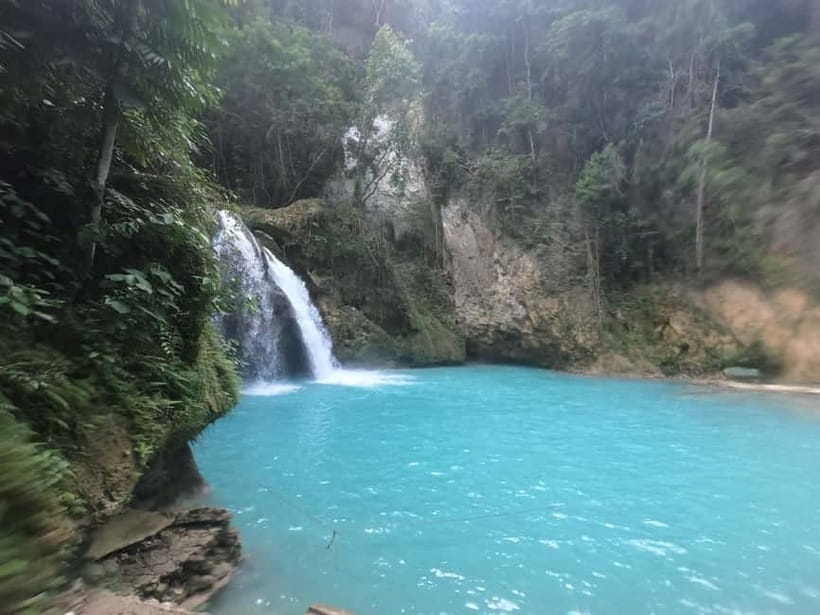 Cebu: Whale Sharks, Kawasan Falls, & Sardines Run Snorkeling - Kawasan Falls and the choice between swimming and canyoneering