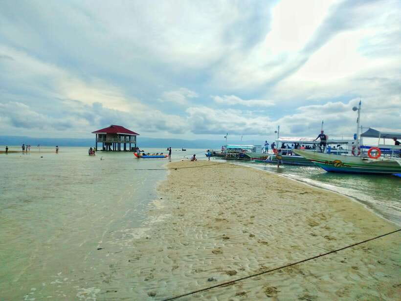 Dumaguete: Dolphin Watching & Manjuyod Sandbar Private Tour - Lunch with seafood on the banca