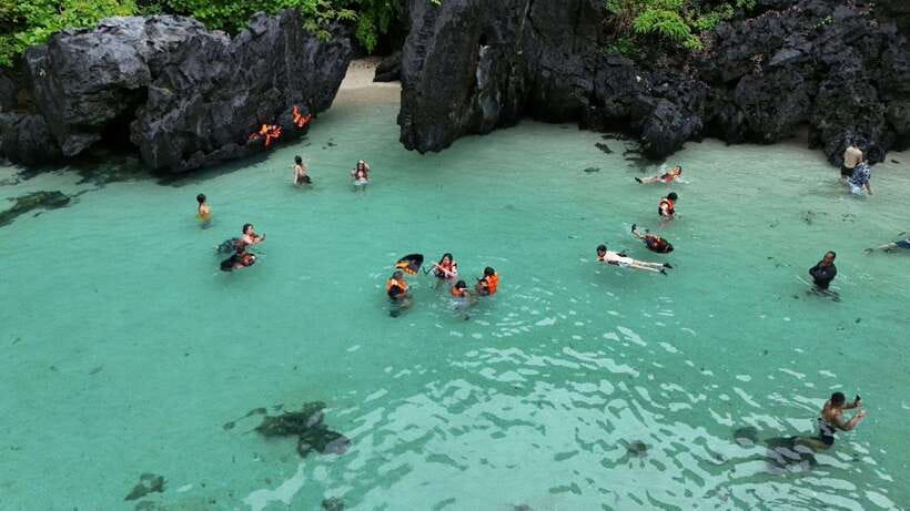 El Nido:Private Tour D with Highlights Small & Cadlao Lagoon - Starting from Marber’s or Marbers Beach Club