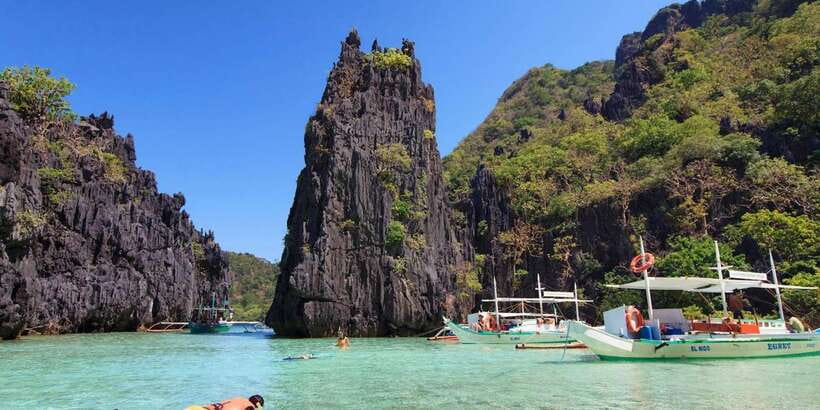 El Nido Tour C - Talisay Beach and Star Beach are the water stops