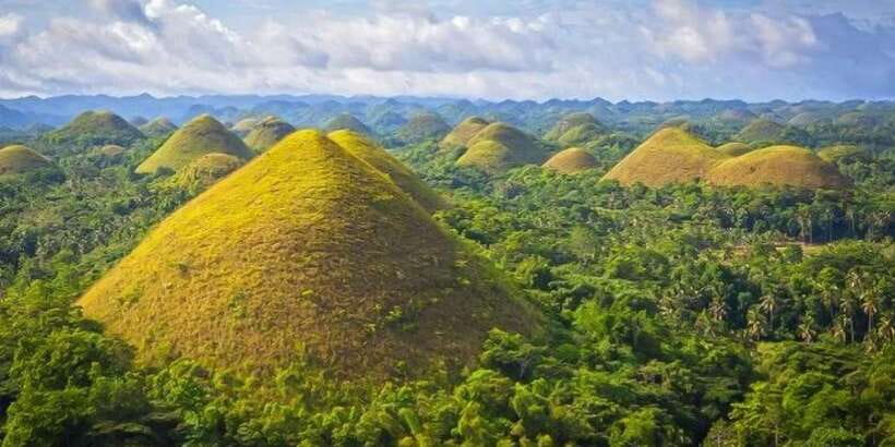 From Cebu: Full-Day Bohol Excursion - Seeing the Chocolate Hills from the main viewpoint
