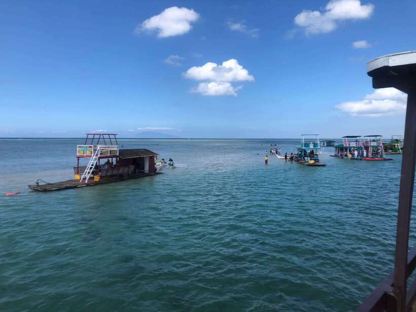 From Manila: Little Boracay Beach w/ Floating Bamboo Cottage - The road to Burot Beach