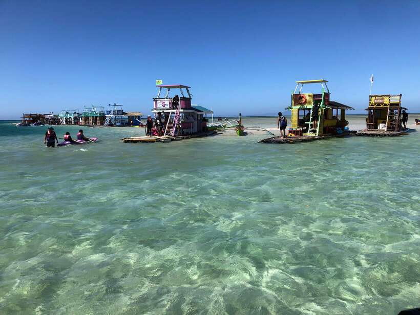 From Manila: Little Boracay Beach w/ Floating Bamboo Cottage - Snorkeling at the Starfish Sanctuary