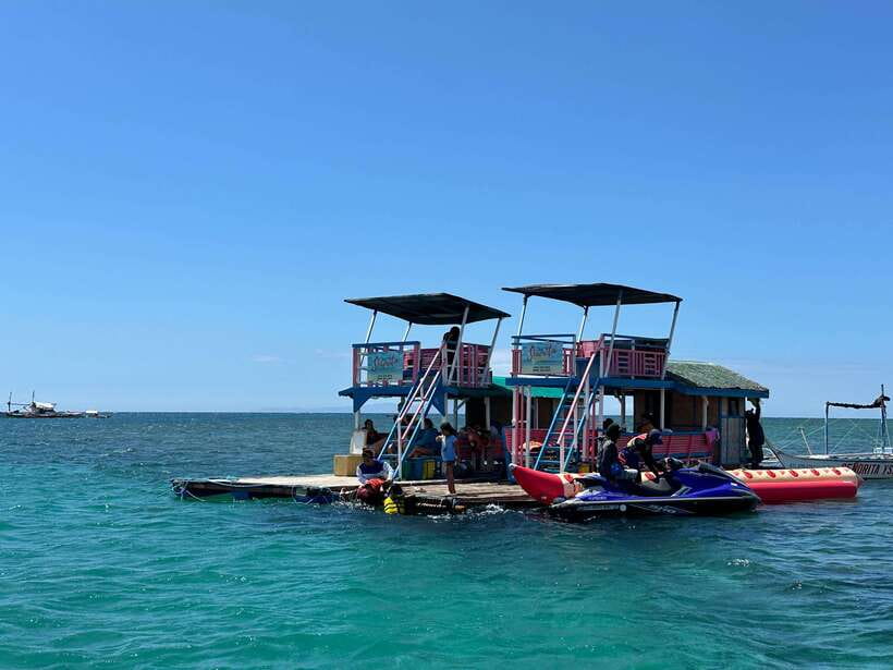 From Manila: Little Boracay Beach w/ Floating Bamboo Cottage - What the $155 price really covers