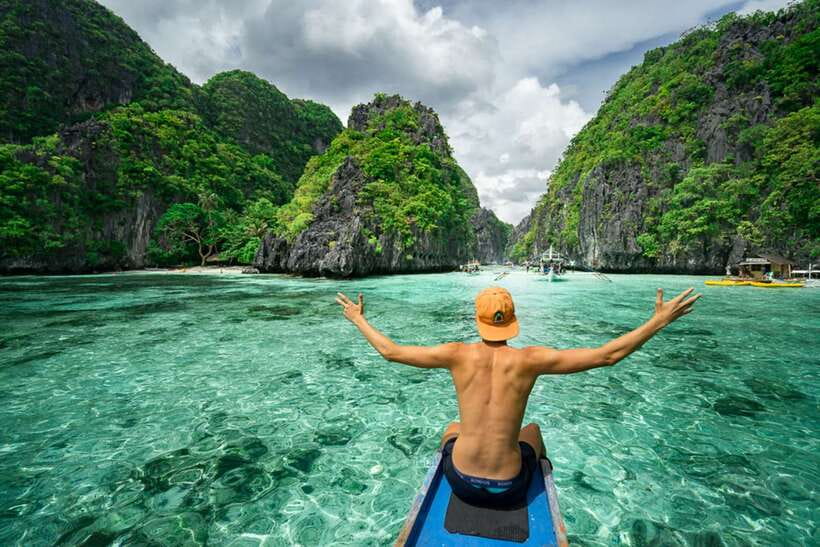 From Puerto Princesa: Day Trip to El Nido and Island Hopping - Seven Commandos Beach, palms and white sand