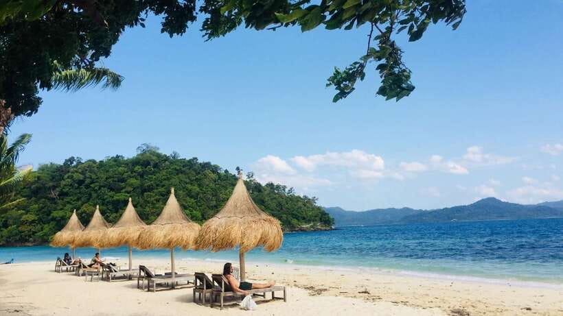 From Puerto Princesa: Port Barton & Island Hopping Day Trip - Exotic Island or Maxima Island for Sand and Swimming