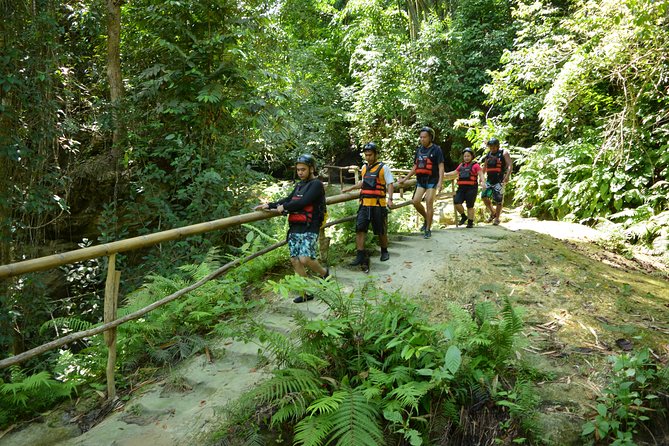 Kawasan Falls and Mantayupan Falls in One Day from Cebu - Mantayupan Falls, a useful but uneven first stop