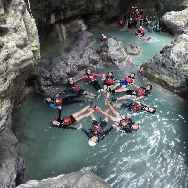 Kawasan Falls Canyoneering Transfers from Cebu with Lunch - Getting ready at the tour base