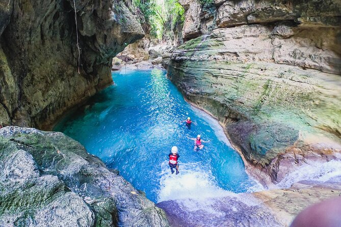 Kawasan Falls Canyoneering w/ Lunch & Transfers from Cebu City - Five hours of jumps, slides, and river movement