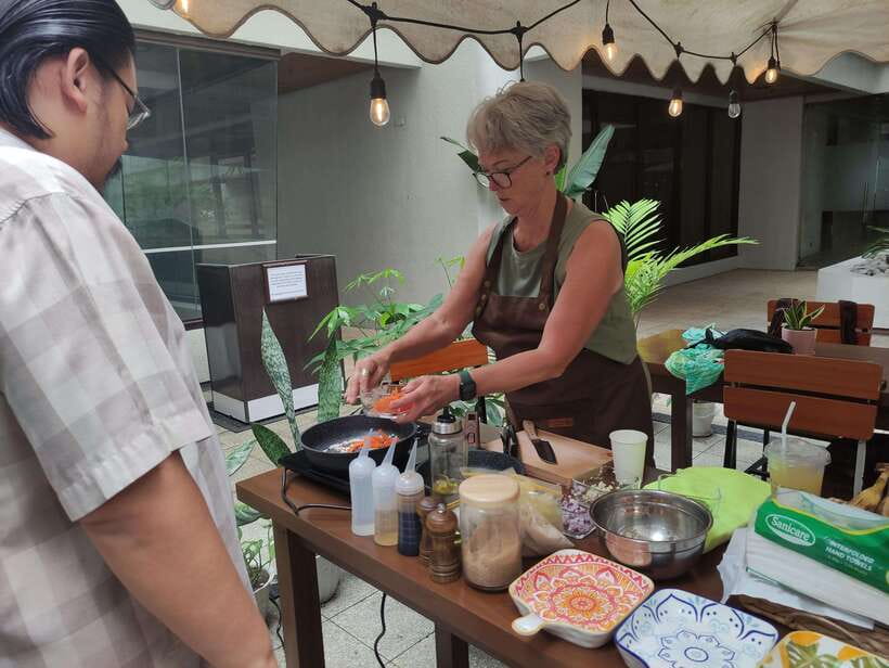 Makati: Hands on Manila Cooking Class - An open-air setting with one clear weakness