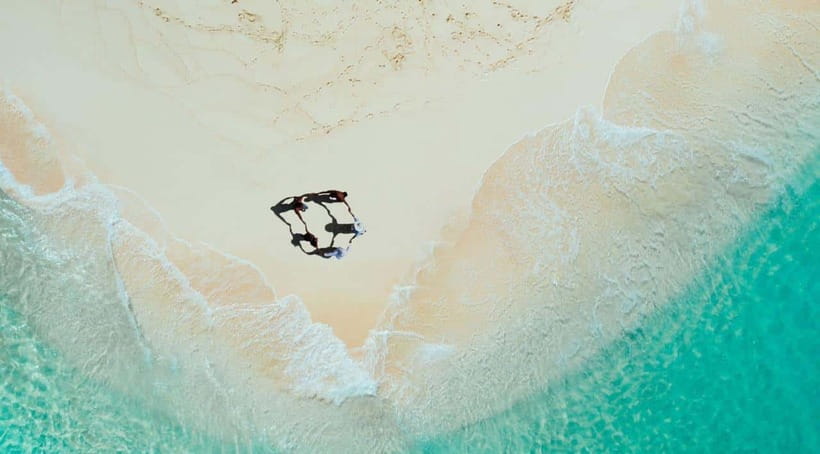 Siargao Tri-Island with Drone & Mermaid Tail - Naked Island: one hour of sand, sun, and sea