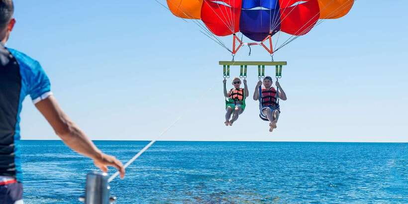 Soar & Explore: Boracay Parasailing + Island Hopping - December to May: Coral Garden, Balinghai, and Puka