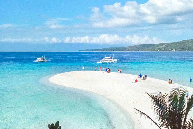 Whale Shark Watching with Sumilon Sandbar and Kawasan Falls Tour - A boat ride to Sumilon Sandbar